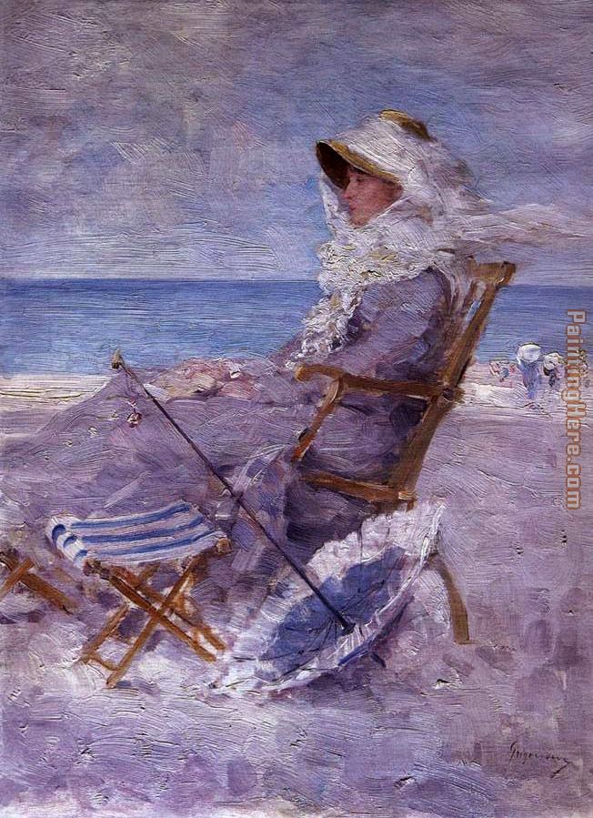 Woman on the Sea Shore painting - Unknown Artist Woman on the Sea Shore art painting